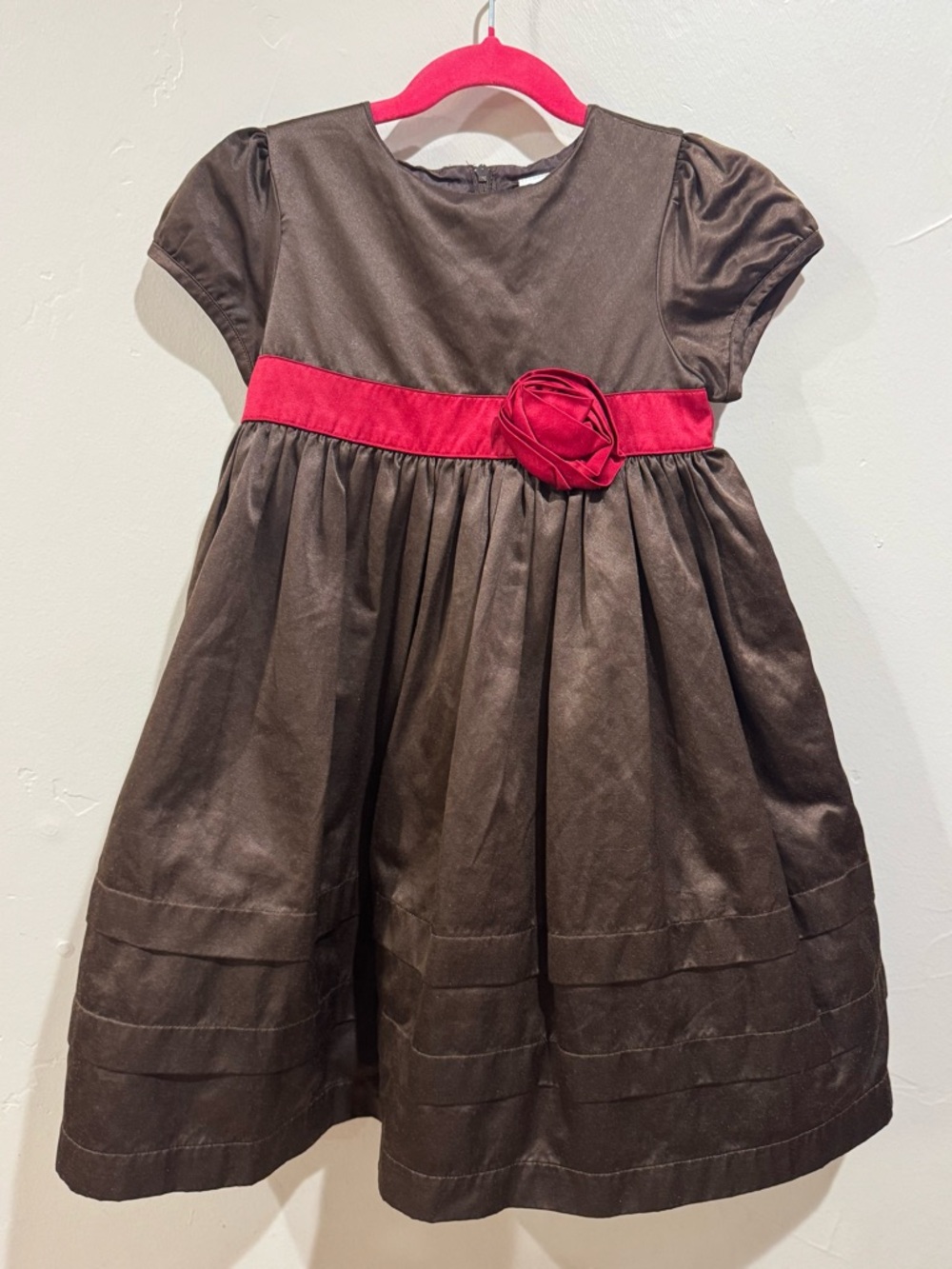 Gymboree Girls Brown Holiday Dress Size 5